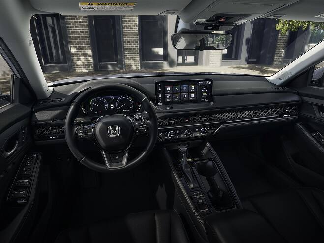 2026 Honda Accord black interior cabin.